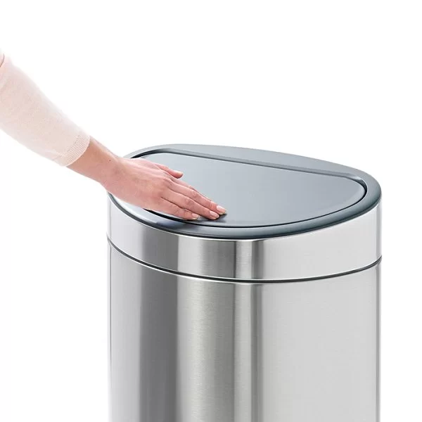 Мусорный бак Touch Bin New 40л, матовая сталь, Brabantia, 114823 - изобр. 16