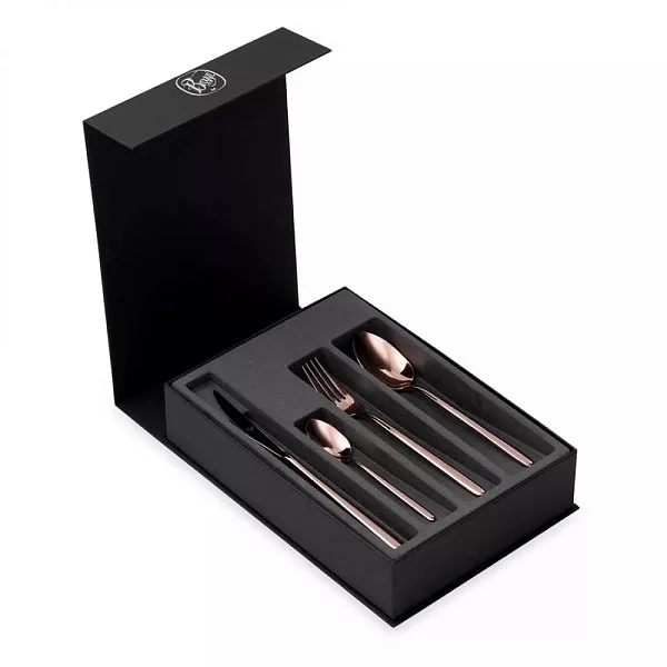 Набор столовых приборов на 6 персон Stiletto Copper, 24 предмета, нержавеющая сталь, цвет медный, Broggi, Италия, 1134000D05 - изобр. 9