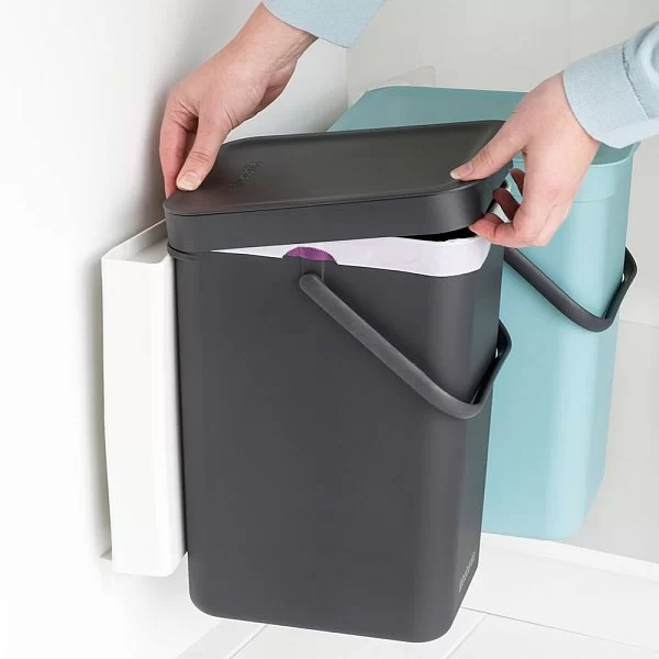 Мусорные ведра Sort & Go встраиваемые, 2х12л, мятный/серый, Brabantia, 109980 - изобр. 14