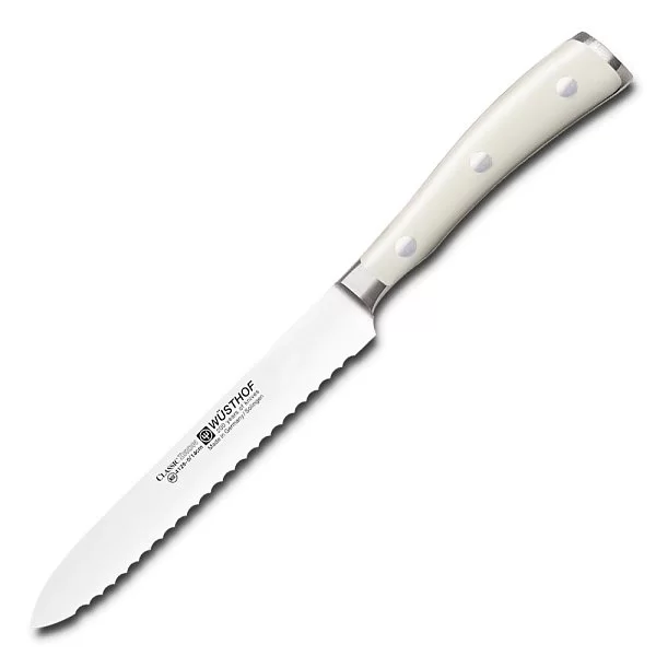 Набор из 6-ти кухонных ножей на подставке Ikon Cream White, Wusthof, 9884-0 - изобр. 10