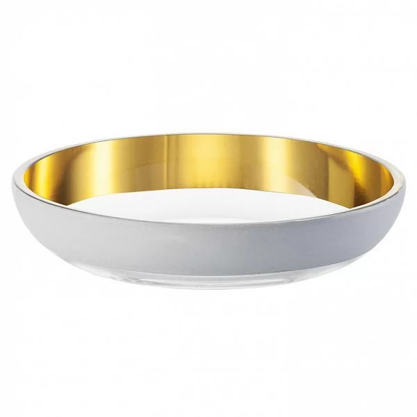 Чаша низкая Cosmo Weiss 17x3 см, хрусталь, цвет белый + золото, Eisch, Германия, 72356718 - изобр. 7