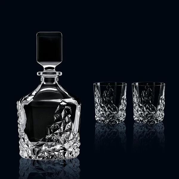 Набор для виски Sculpture графин и 2 бокала, хрусталь, Nachtmann, 101984 - изобр. 8