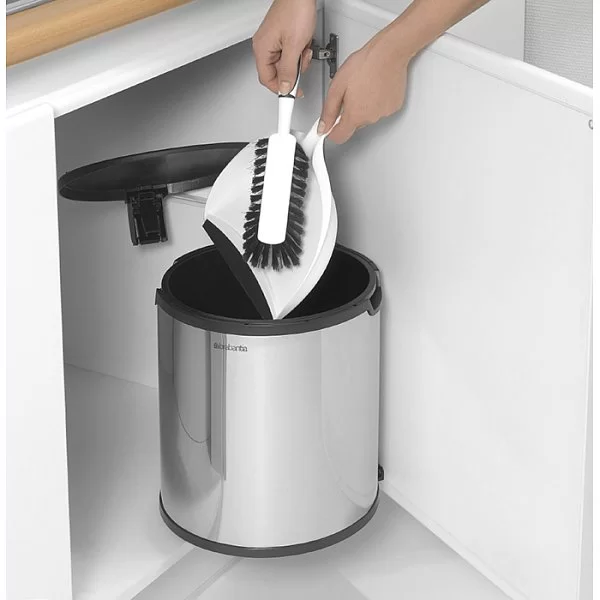 Мусорный бак встраиваемый 10л, стальной, Brabantia, 418181 - изобр. 14