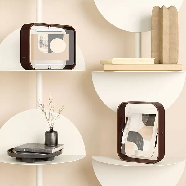 Фоторамка двусторонняя Bellwood 16х22 см, стекло+темное дерево, Umbra, Канада, 1022813-746 - изобр. 9