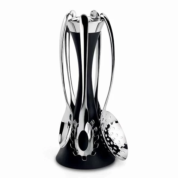 Подставка для кухонных аксессуаров Signature высота 33,5 см, пластик + нержавеющая сталь, Robert Welch, SIGBK2591L - изобр. 10