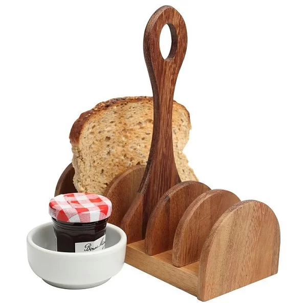 Подставка для тостов Baroque Rustic Acacia, длина 17,5 см, акация, T&G, Великобритания, 9726 - изобр. 8