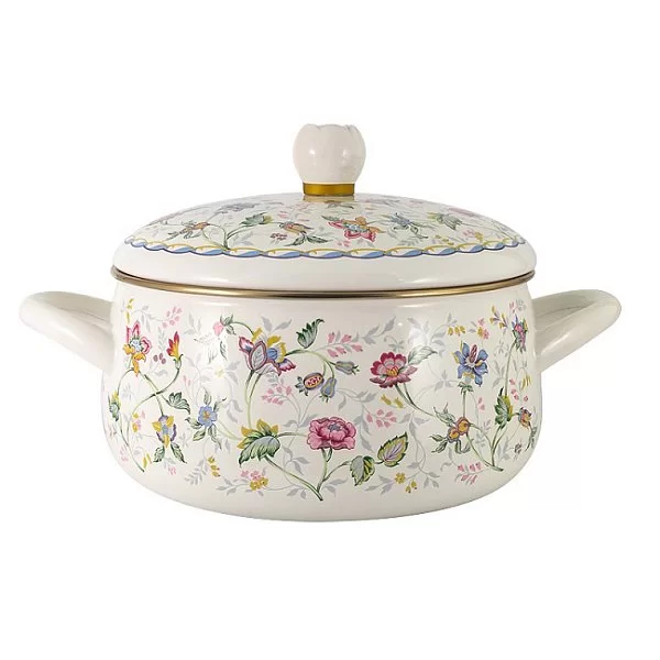 Кастрюля эмалированная "Букингем", объем 2,6 л, диаметр 20 см, Ejiry, Япония, EJ-BK-20W - изобр. 7