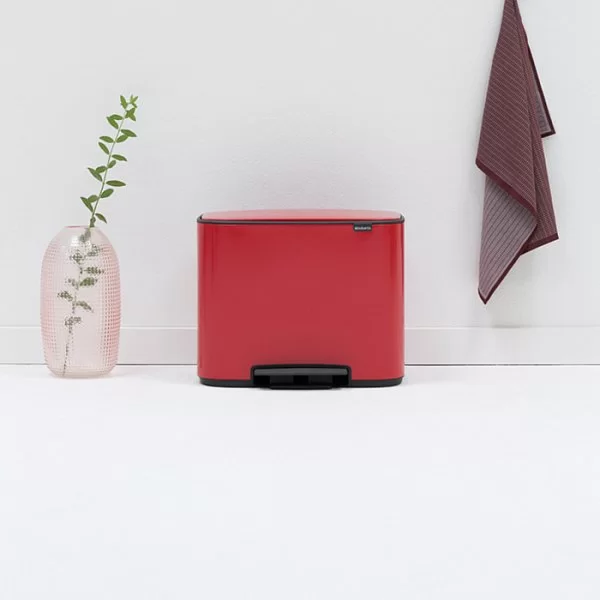 Мусорный бак 3 секции Pedal Bin Bo, 3x11л, пламенно-красный, Brabantia, 121029 - изобр. 15
