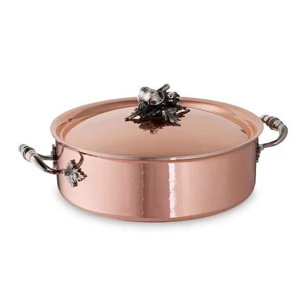 Кастрюля низкая с декорированной крышкой Opus Cupra, объем 5л, медь + нержавеющая сталь, Ruffoni, CH26 Ruffoni - изобр. 7