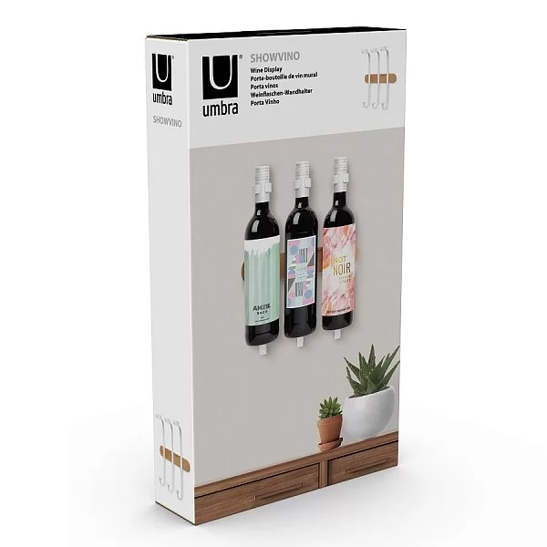 Настенный держатель для винных бутылок Showvino 30,5х26,8 см, материал металл + дерево, Umbra, Канада, 1010211-668 - изобр. 13