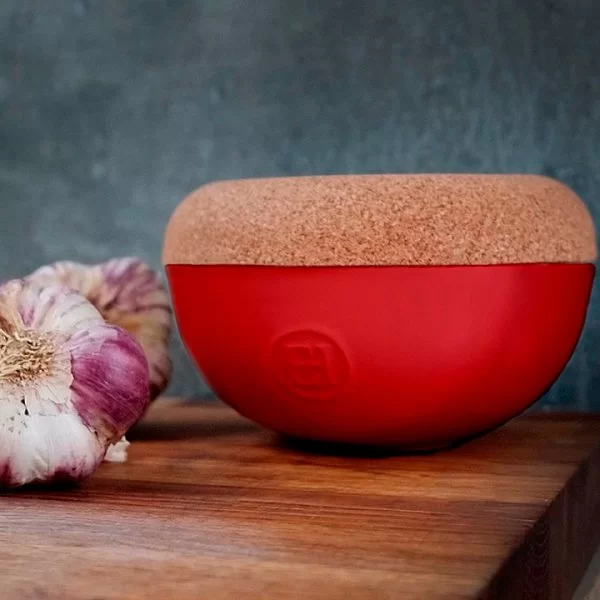 Емкость для хранения соли объем 0,48 л, 14,5x8,7 см, материал керамика, цвет гранат, Emile Henry, Франция, 348761 - изобр. 10