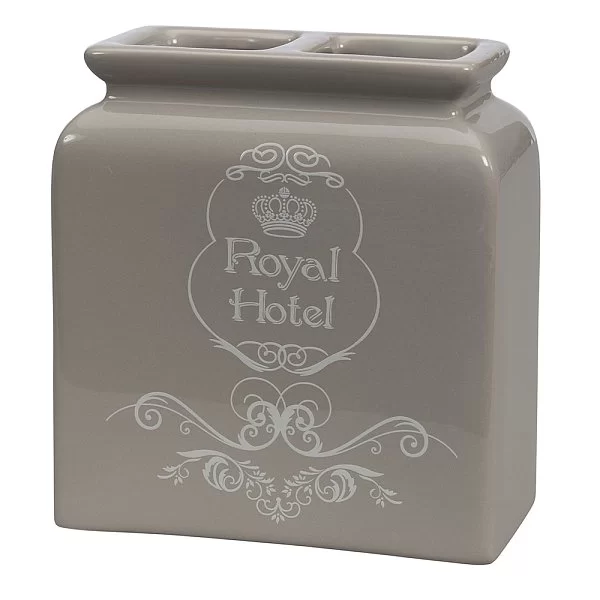 Стакан для зубных щеток Royal Hotel 11х7х13 см, материал керамика, Creative Bath, США, RHT60TPE - изобр. 7