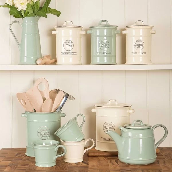 Ёмкость для хранения чая Pride of Place Old Cream, диаметр 11,5 см, материал керамика, цвет бежевый, T&G, Великобритания, 10514 - изобр. 9