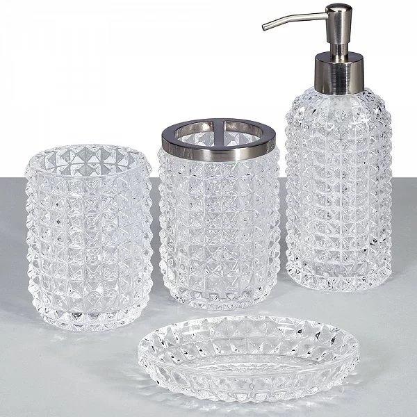 Подставка для предметов Deco clear 27х13х13,5 см, материал стекло, Creative Bath, США, DEC26CLR - изобр. 9