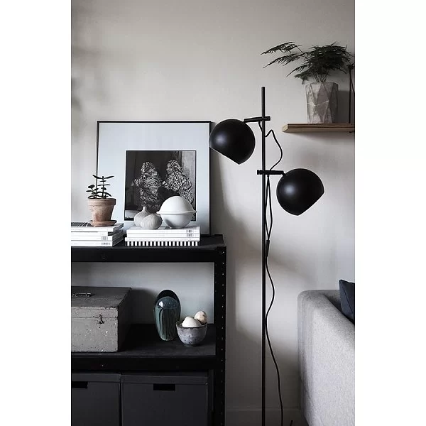 Лампа напольная Ball Double 18x149 см, материал стекло + железо, цвет черный матовый, Frandsen, Дания, 63327 652 SPOTS - изобр. 9