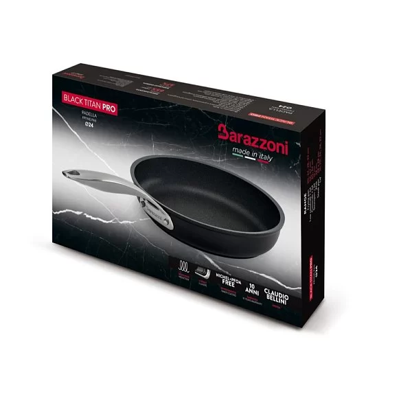 Сковорода с антипригарным покрытием Black Titan 32 см, кованый алюминий, Barazzoni, Италия, 85560603298 - изобр. 10