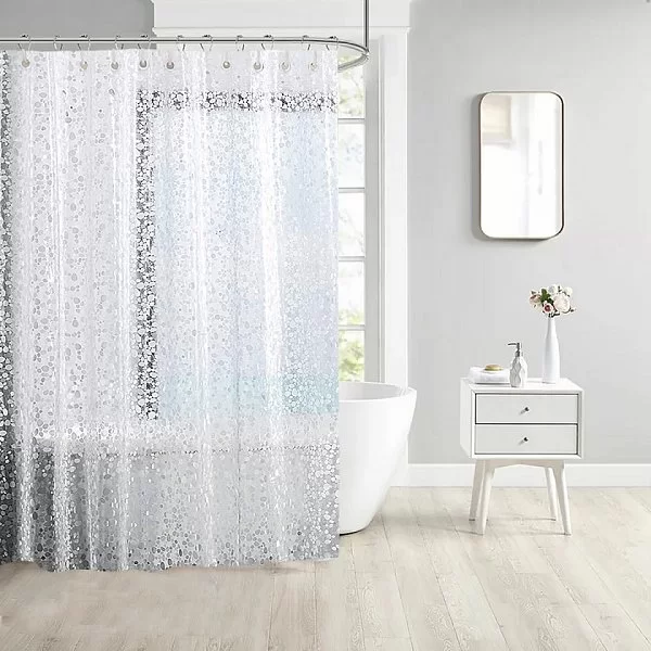Шторка для ванной комнаты с 3D эффектом Pebbles, 180х200 см, 100% 3D EVA, Carnation Home Fashions, USC-3DP/26 - изобр. 9