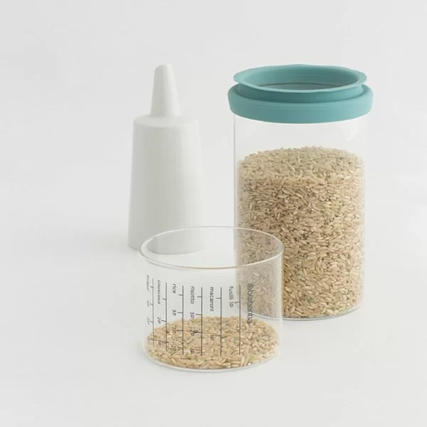 Банка с мерным стаканом 1л, мятный, Brabantia, 290244 - изобр. 10