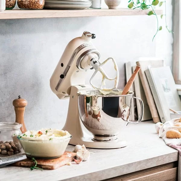 Миксер планетарный Artisan, 4,8 л, цвет кремовый, Kitchen Aid, США, 5KSM125EMH - изобр. 10