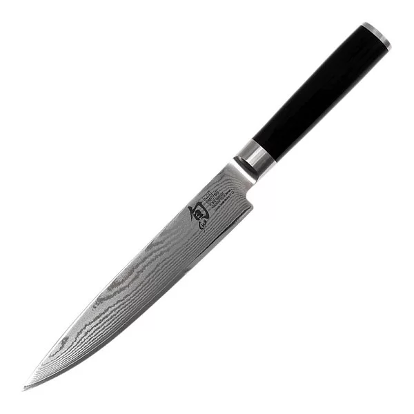 Нож для тонкой нарезки Shun Classic, длина лезвия 18 см, сталь VG-MAX в обкладках из дамаска, Kai, Япония, KAI-DM-0768 - изобр. 7