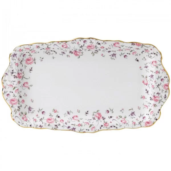 Поднос для сэндвичей Rose Confetti диаметр 27,9 см, материал фарфор, Royal Albert, Великобритания, ROSCON26137 - изобр. 7