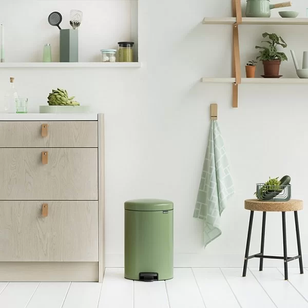 Мусорный бак с педалью NewIcon, 20л, зеленый мох, Brabantia, 113925 - изобр. 11