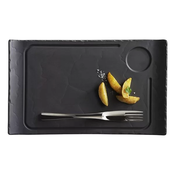 Фарфоровое блюдо прямоугольное Basalt, 39,5х24х2 см, цвет черный, Revol, Франция, 642667 - изобр. 9