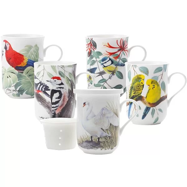 Кружка "Волнистые попугаи" в подарочной упаковке 300 мл, фарфор, Maxwell & Williams , MW637-PBW1508 - изобр. 9