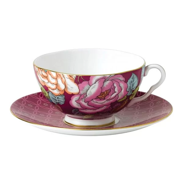 Чайная пара Tea Garden 170 мл, материал фарфор, цвет розовый, Wedgwood, Великобритания, 40020295 - изобр. 7