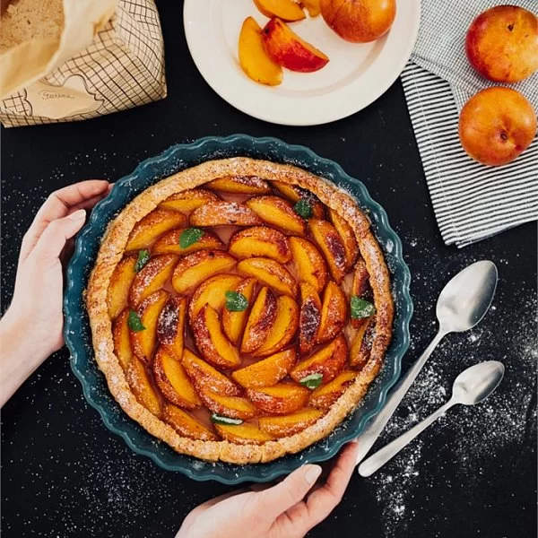 Форма Киш II малая 24,5 см, материал керамика, цвет лазурь, Emile Henry, Франция, 606024 - изобр. 10