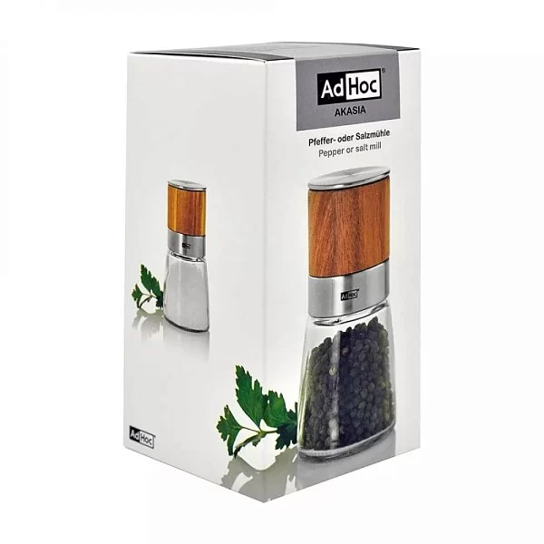 Мельница для трав и специй Acacia 13,5 x 6,5 см, дерево акации, AdHoc, Германия, MP299 - изобр. 9