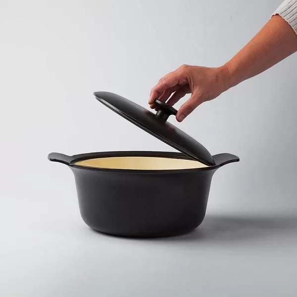 Кастрюля чугунная с крышкой Ron, объем 2,5 л, диаметр 18 см, цвет черный, Berghoff, Бельгия, 3900040 - изобр. 8