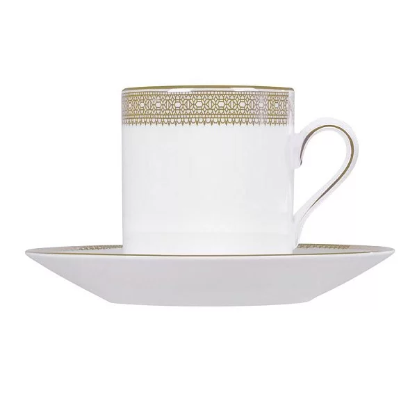 Блюдце кофейное Vera Wang Lace Gold 12,5 см, материал фарфор, цвет белый Wedgwood, Великобритания, 50146902008 - изобр. 8
