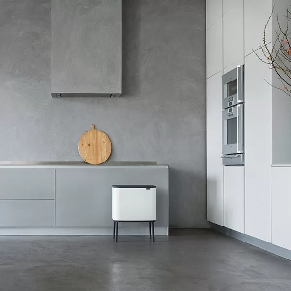 Мусорный бак 2 секции 11+23л, пламенно-красный, Brabantia, 316104 - изобр. 8