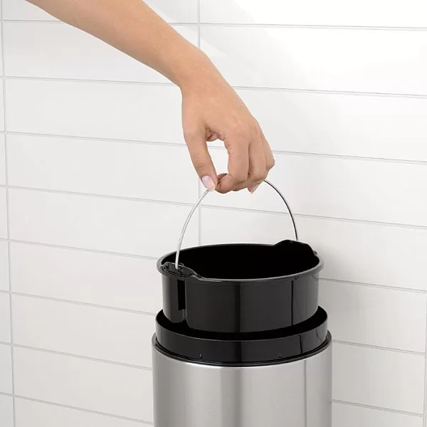 Мусорный бак настенный Slide Bin, 5л, стальной матовый, Brabantia, 477546 - изобр. 10