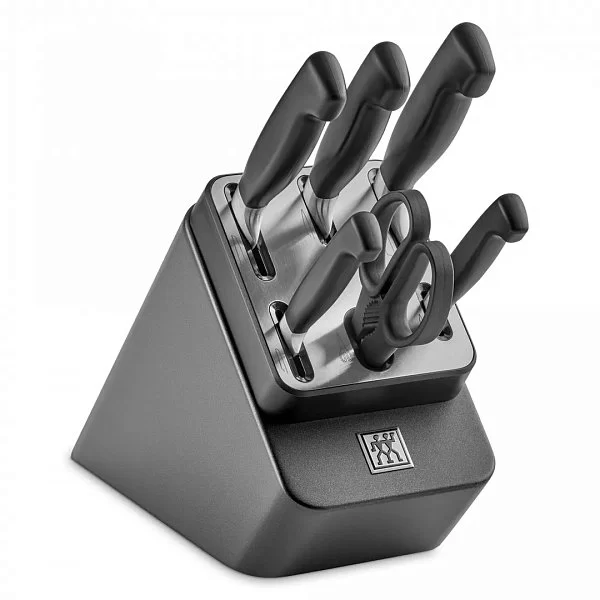 Набор кухонных ножей с заточкой Four Star, 7 предметов, цвет антрацитовый, Zwilling J.A. Henckels, Германия, 1027272 - изобр. 7