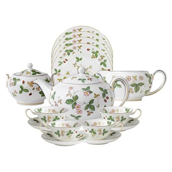 Чайная чашка на ножке Wild Strawberry 11x8,5x7 см, 150 мл, материал фарфор, Wedgwood, Великобритания, 50105504064 - изобр. 8