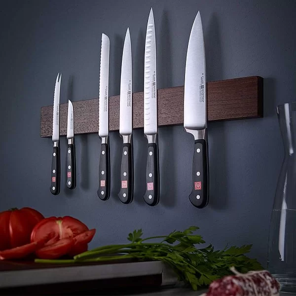 Держатель для ножей настенный магнитный 50x6,5 см, материал орех, цвет темное дерево, Wüsthof, Германия, 7222/50 - изобр. 10