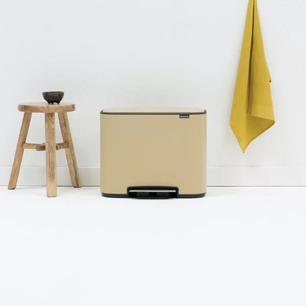 Мусорный бак 3 секции Pedal Bin Bo, 3x11л, цвет минерально-золотой, Brabantia, 121500 - изобр. 9