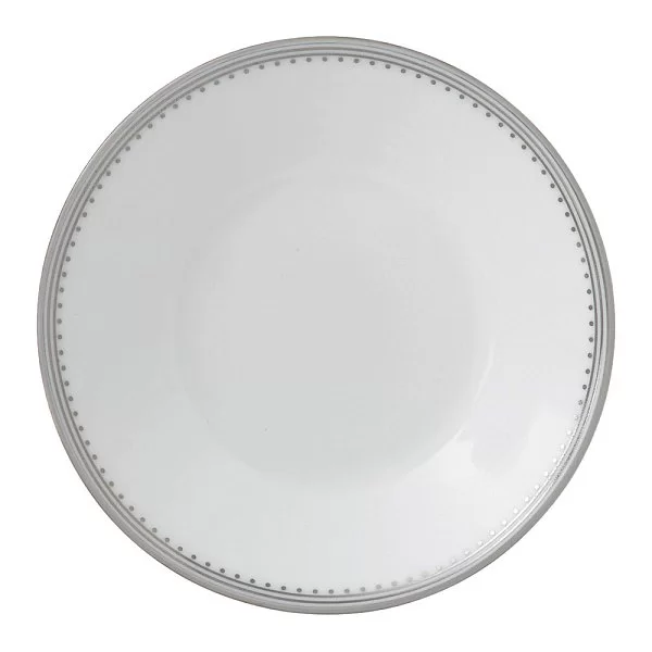 Блюдце чайное Vera Wang Grosgrain 14x2 см, материал фарфор, цвет серебро + белый, Wedgwood, Великобритания, 50116402603 - изобр. 7