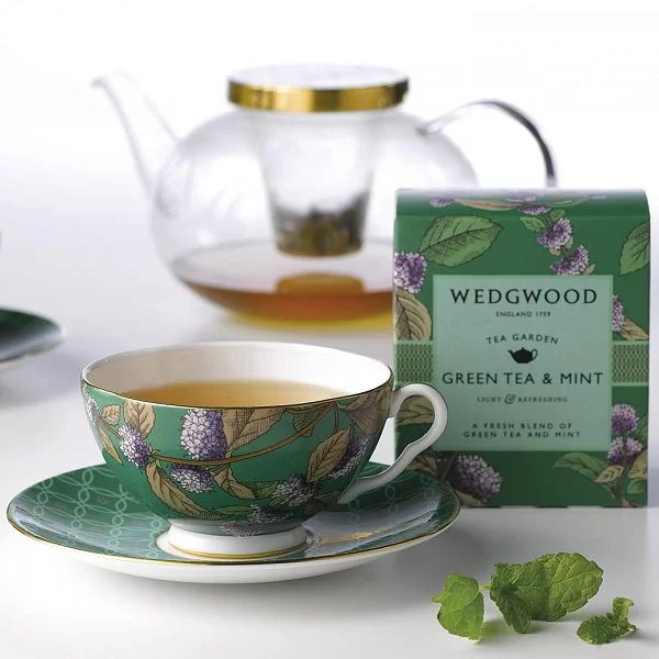 Чайная пара Tea Garden 170 мл, материал фарфор, цвет зеленый, Wedgwood, Великобритания, 40020293 - изобр. 10