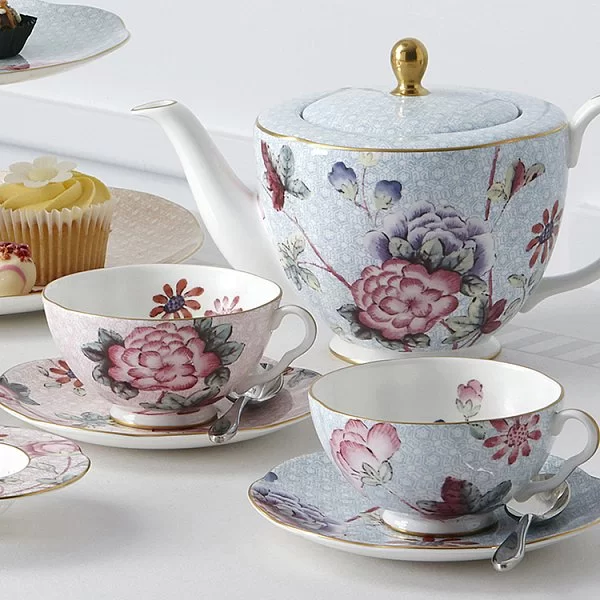 Чайник с крышкой Cuckoo 1160 мл, материал фарфор, цвет голубой, Wedgwood, Великобритания, 40001643 - изобр. 8