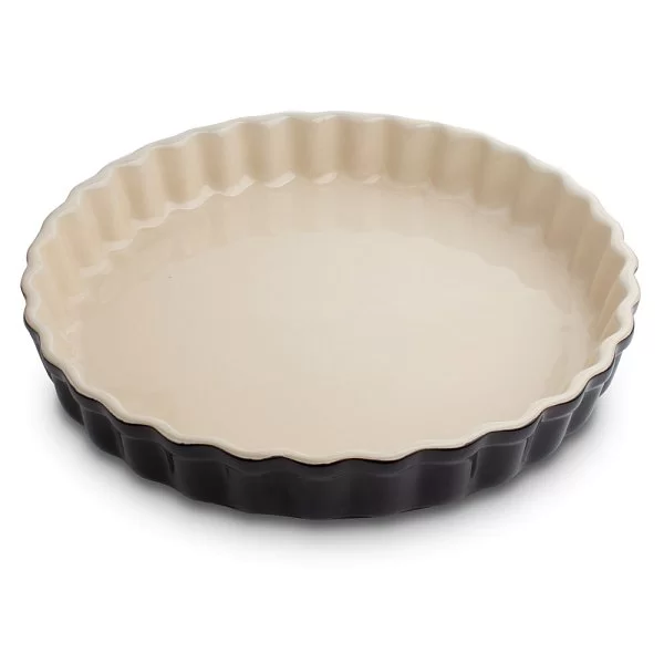 Форма для выпечки рифленая круглая 28 см, материал керамика, цвет черный сияющий, Le Creuset, Франция, 91015928140100 - изобр. 7