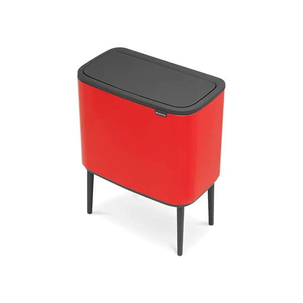 Мусорный бак 2 секции 11+23л, пламенно-красный, Brabantia, 316104 - изобр. 11