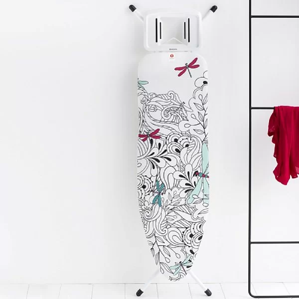 Гладильная доска 124х38 см, декор чехла "Стрекозы", Brabantia, Бельгия, 111181 - изобр. 10