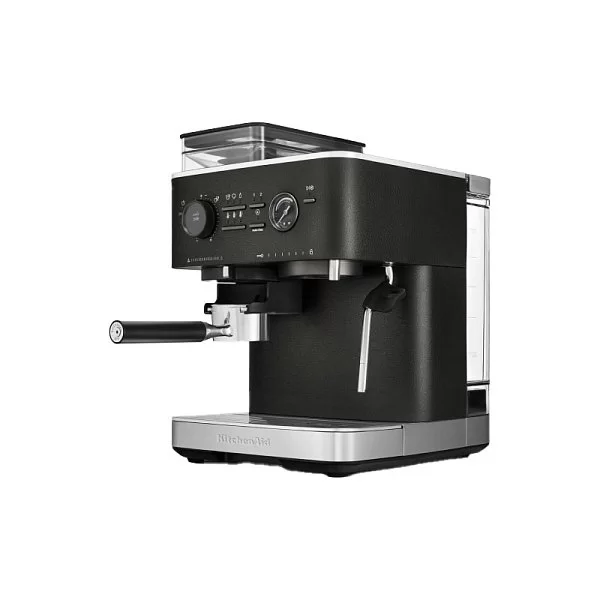 Полуавтоматическая эспрессо-машина с кофемолкой 2,5 л, цвет чугун, Kitchen Aid, США, 5KES6551EBK - изобр. 8