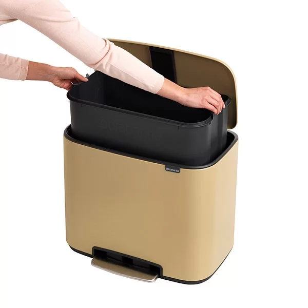 Мусорный бак c педалью Pedal Bin Bo, 36л, цвет минерально-золотой, Brabantia, 121623 - изобр. 14