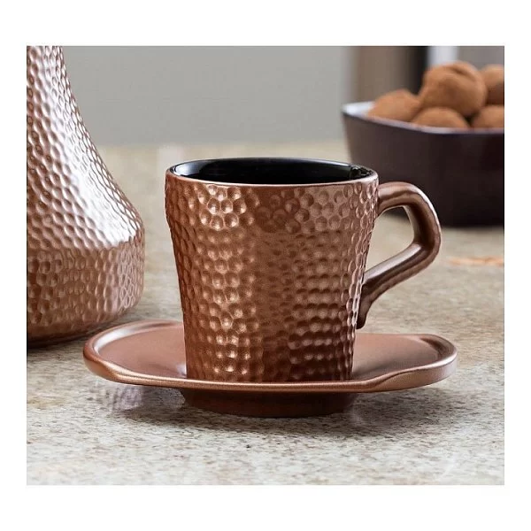 Блюдце Ceraflame Hammered цвет медный, 13х10 см, Сeraflame, D9459 - изобр. 8