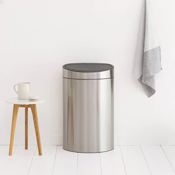 Мусорный бак Touch Bin New 40л, матовая сталь, Brabantia, 114823 - изобр. 20