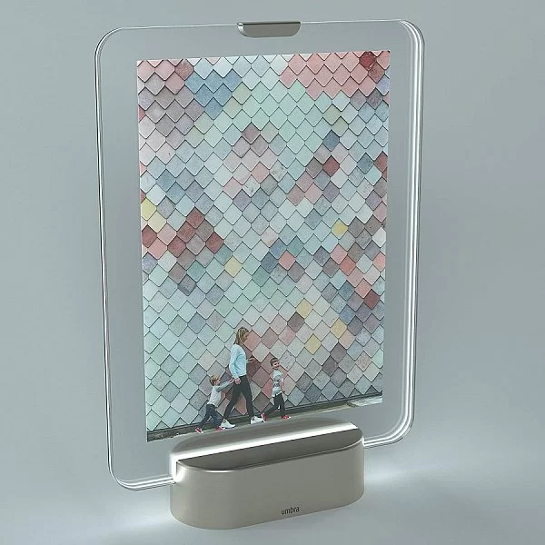 Фоторамка с подсветкой GLO 13х18 см, цвет металлик, материал стекло + металл + LED-лампы, Umbra, Канада, 1010233-410 - изобр. 8